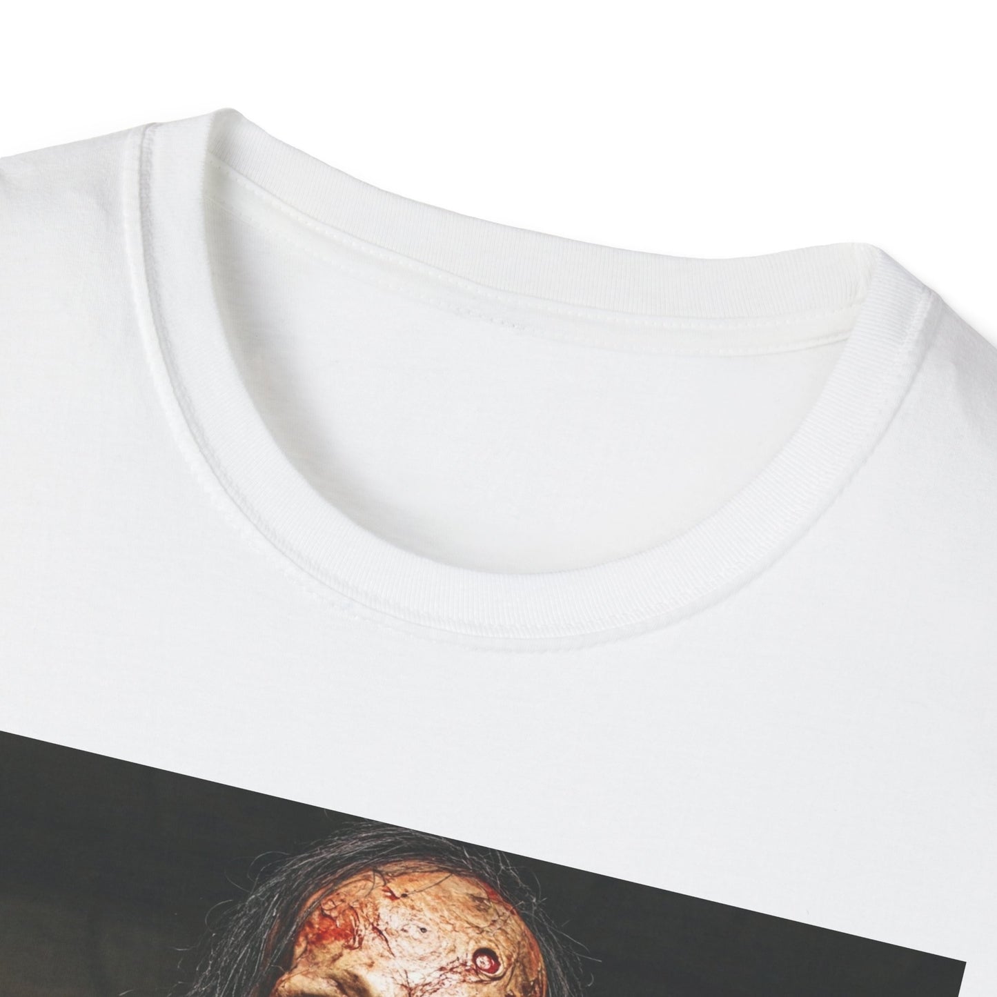 Apocalyptic Portrait Tee, bold, decaying zombie graphic