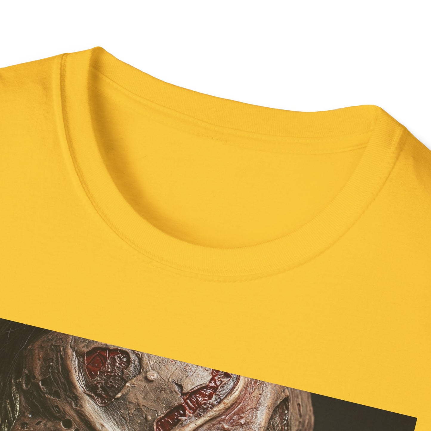 Apocalyptic Portrait Tee, bold, decaying zombie graphic