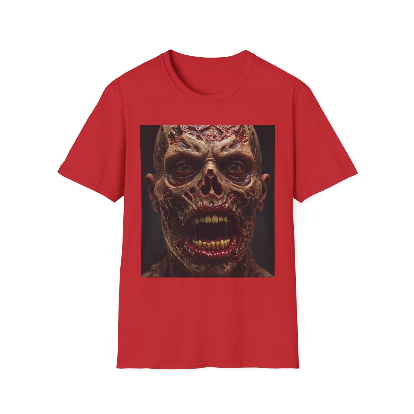 Apocalyptic Portrait Tee, bold, decaying zombie graphic