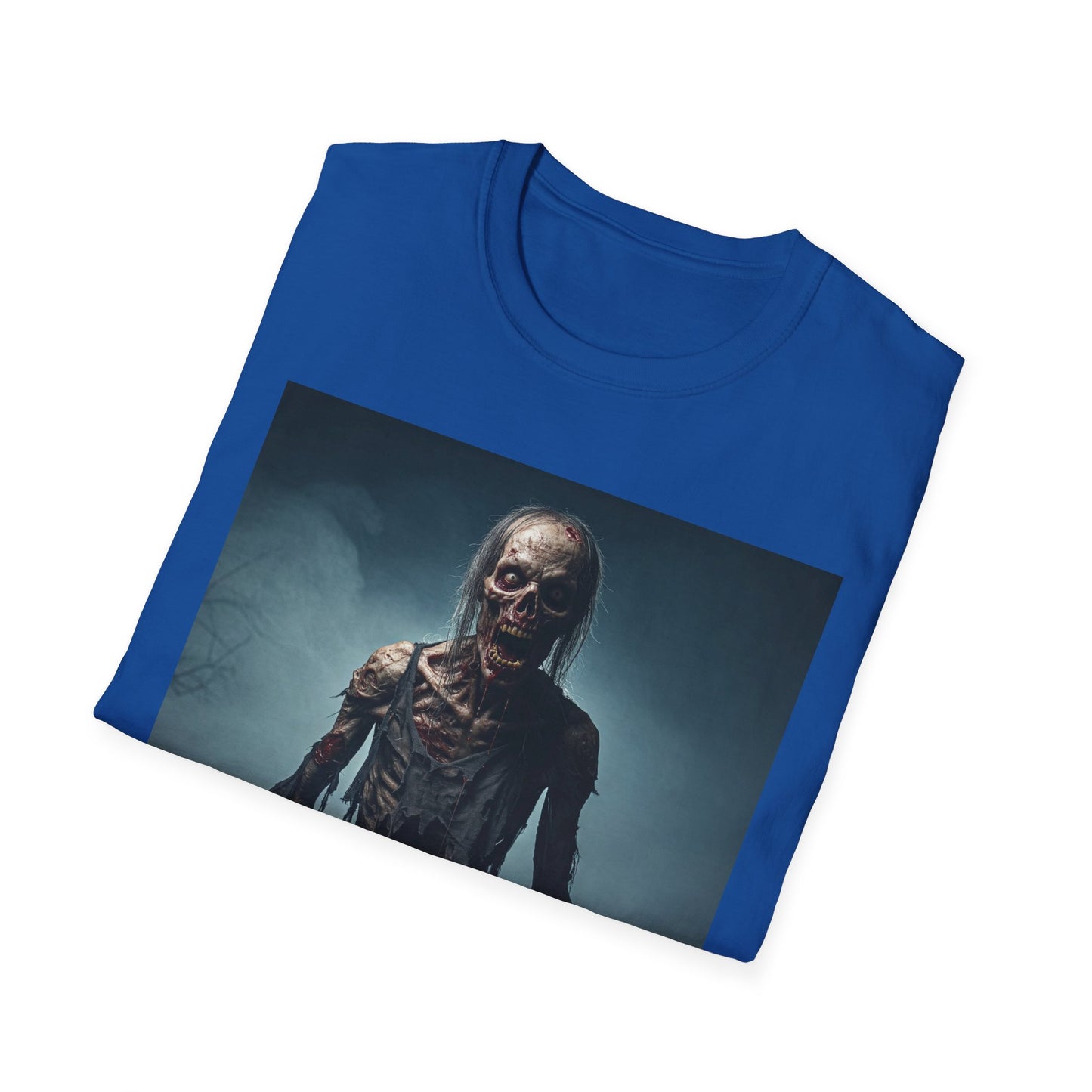 Apocalyptic Portrait Tee, bold, decaying zombie graphic