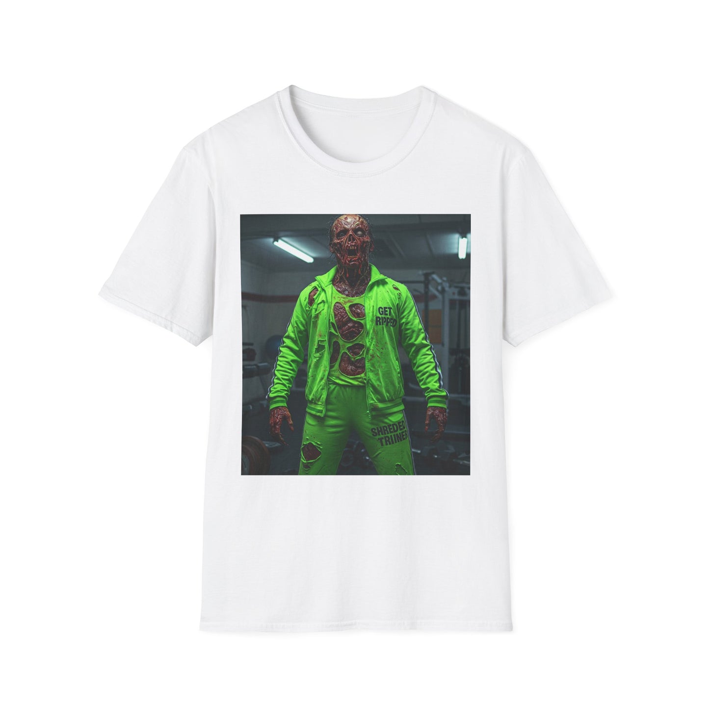 Apocalyptic Portrait Tee, bold, decaying zombie graphic