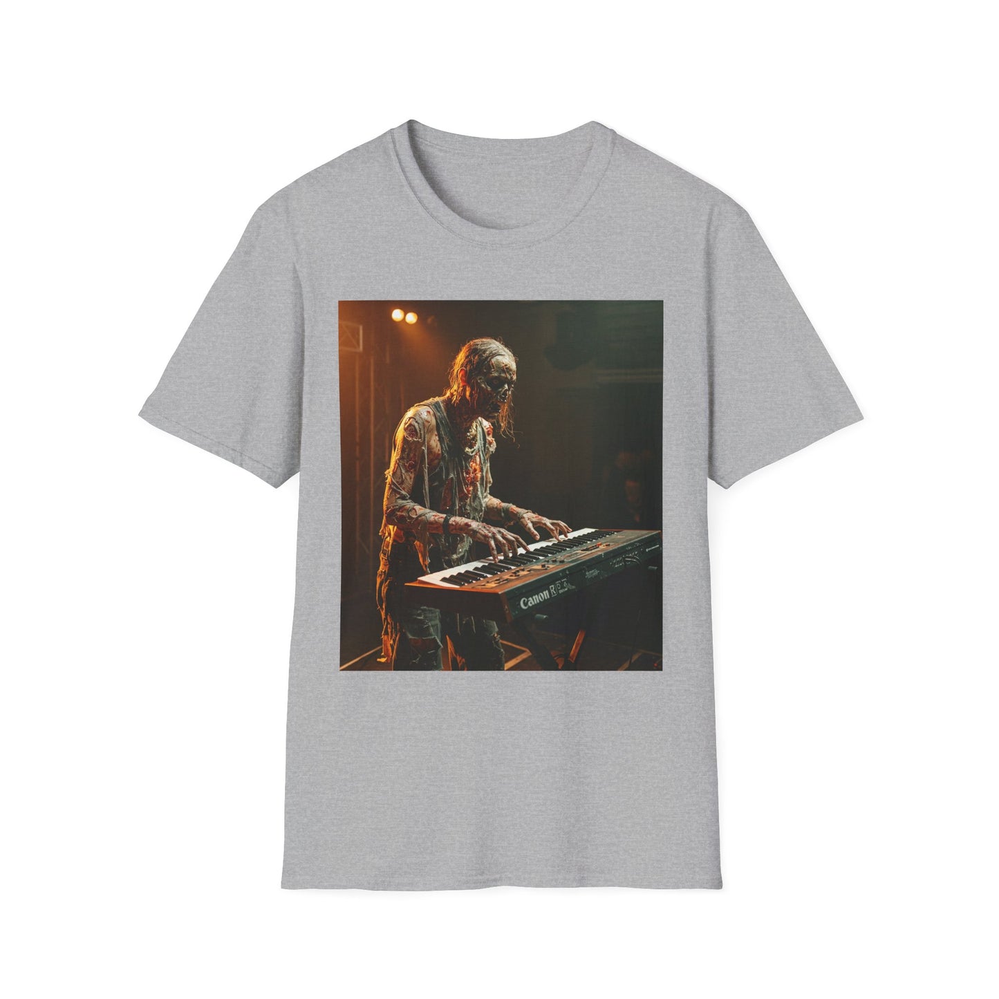 Vintage Musician Unisex Softstyle T-Shirt - Retro Concert Vibe