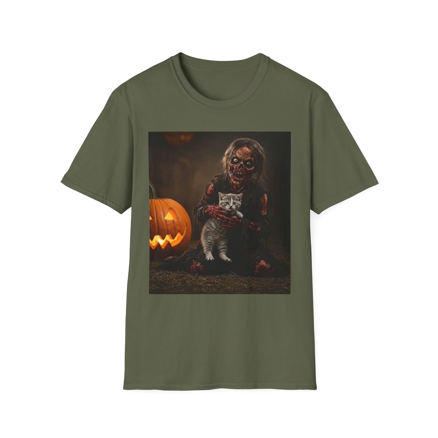 Apocalyptic Portrait Tee, bold, decaying zombie graphic