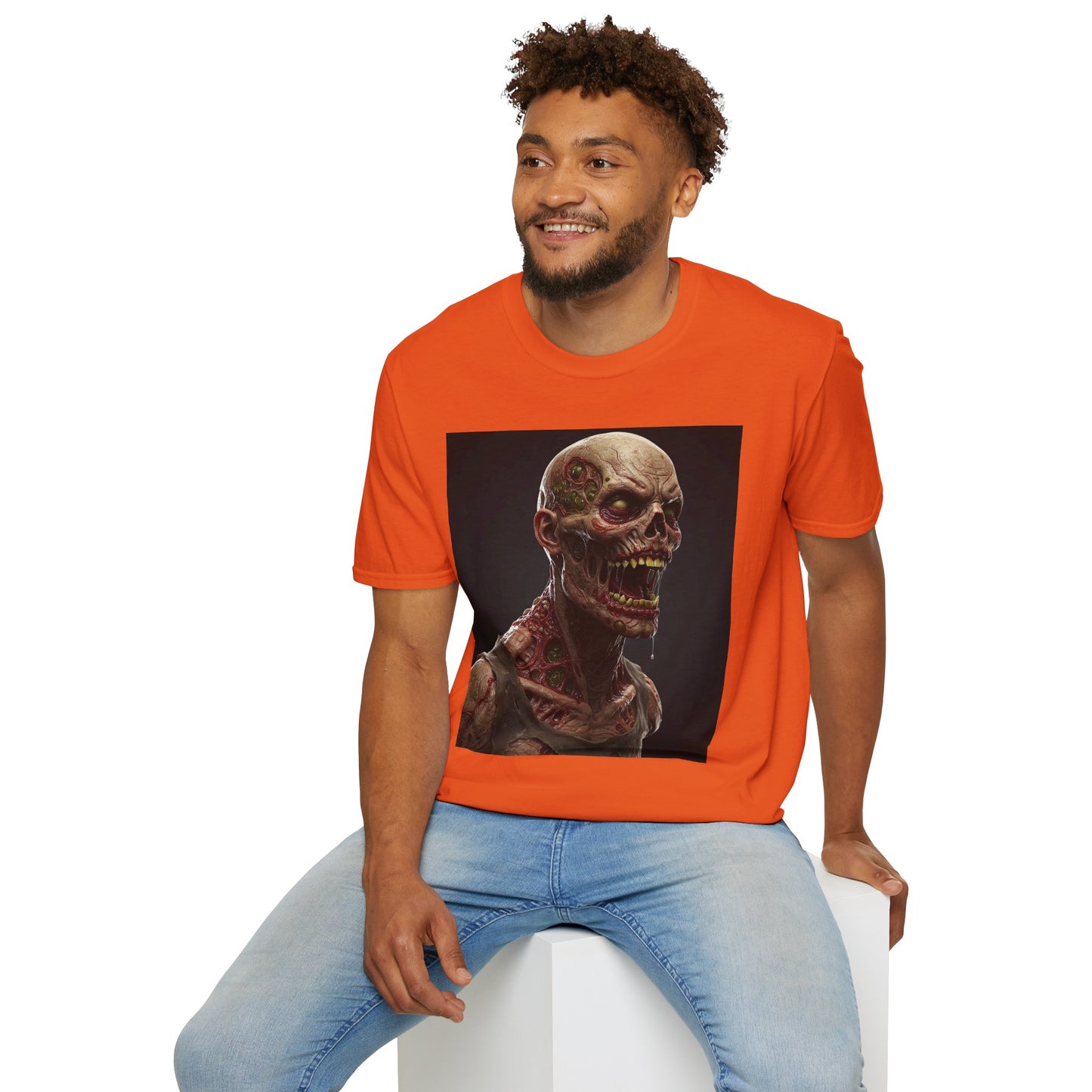 Zombie Graphic Unisex Softstyle T-Shirt | Horror Movie Fan Apparel