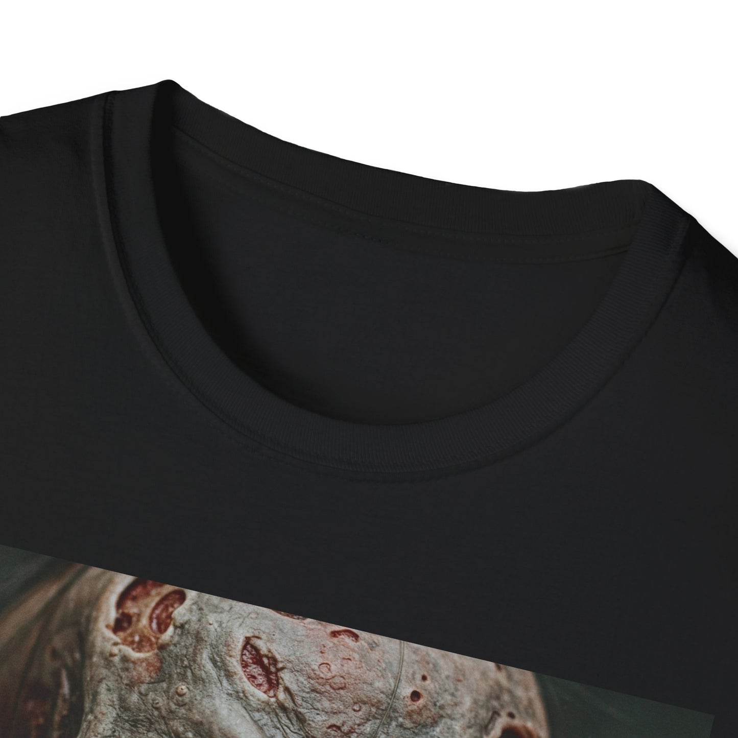 Apocalyptic Portrait Tee, bold, decaying zombie graphic