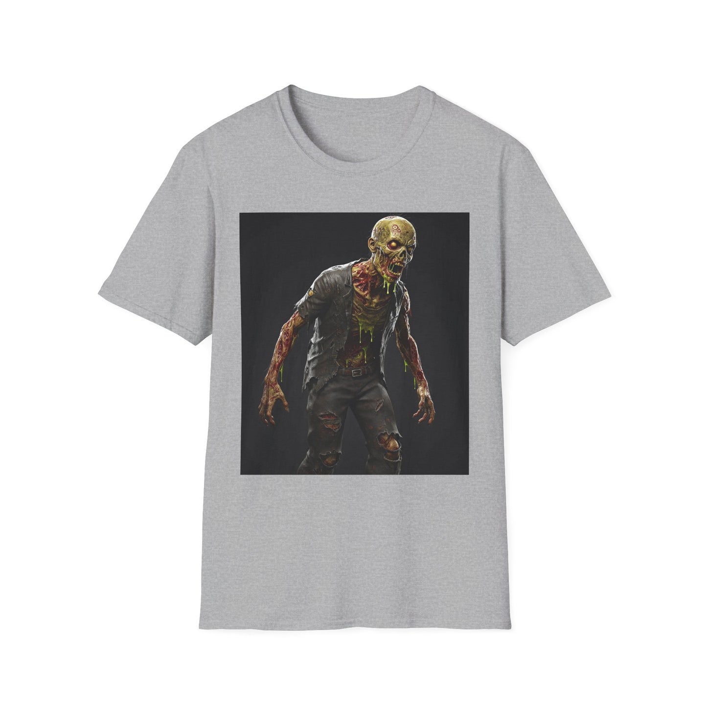 Zombie Graphic Unisex Softstyle T-Shirt | Perfect for Halloween and Horror Fans