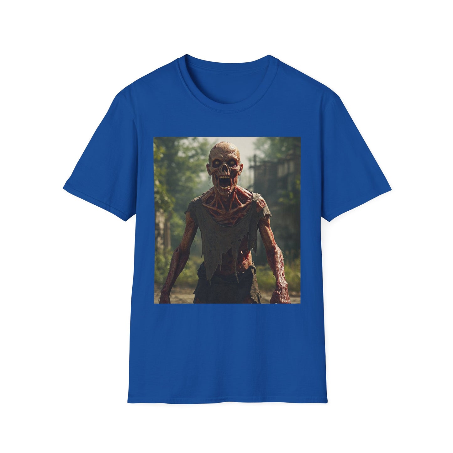 Zombie Graphic Unisex Softstyle T-Shirt - Casual Horror Apparel