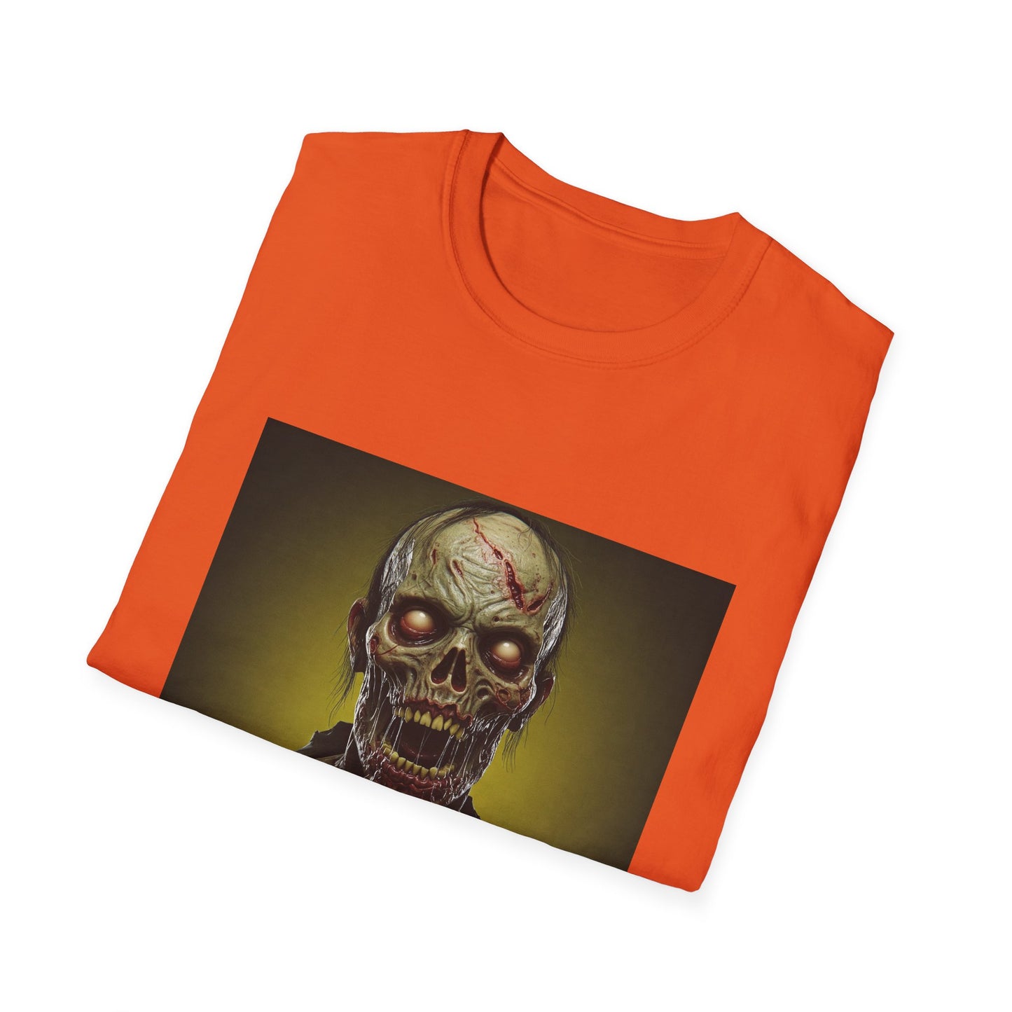 Apocalyptic Portrait Tee, bold, decaying zombie graphic