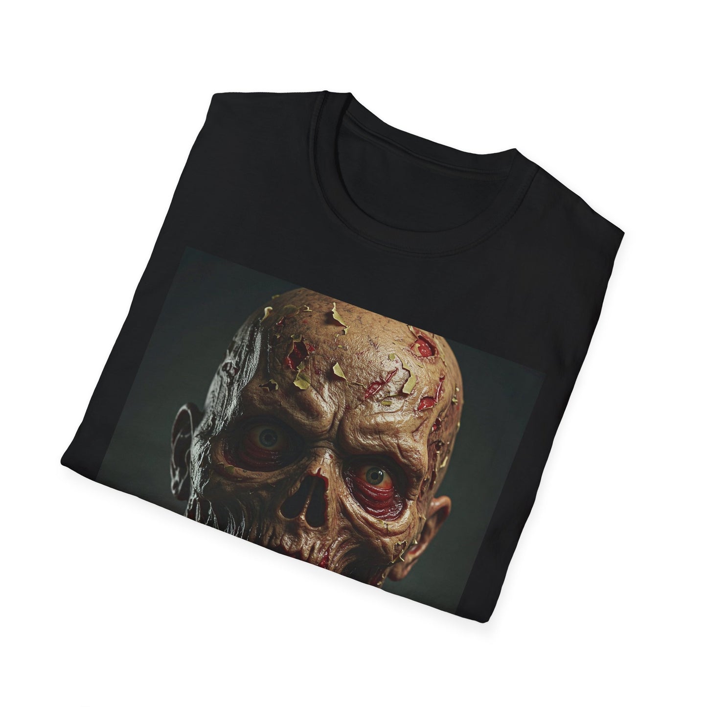 Apocalyptic Portrait Tee, bold, decaying zombie graphic