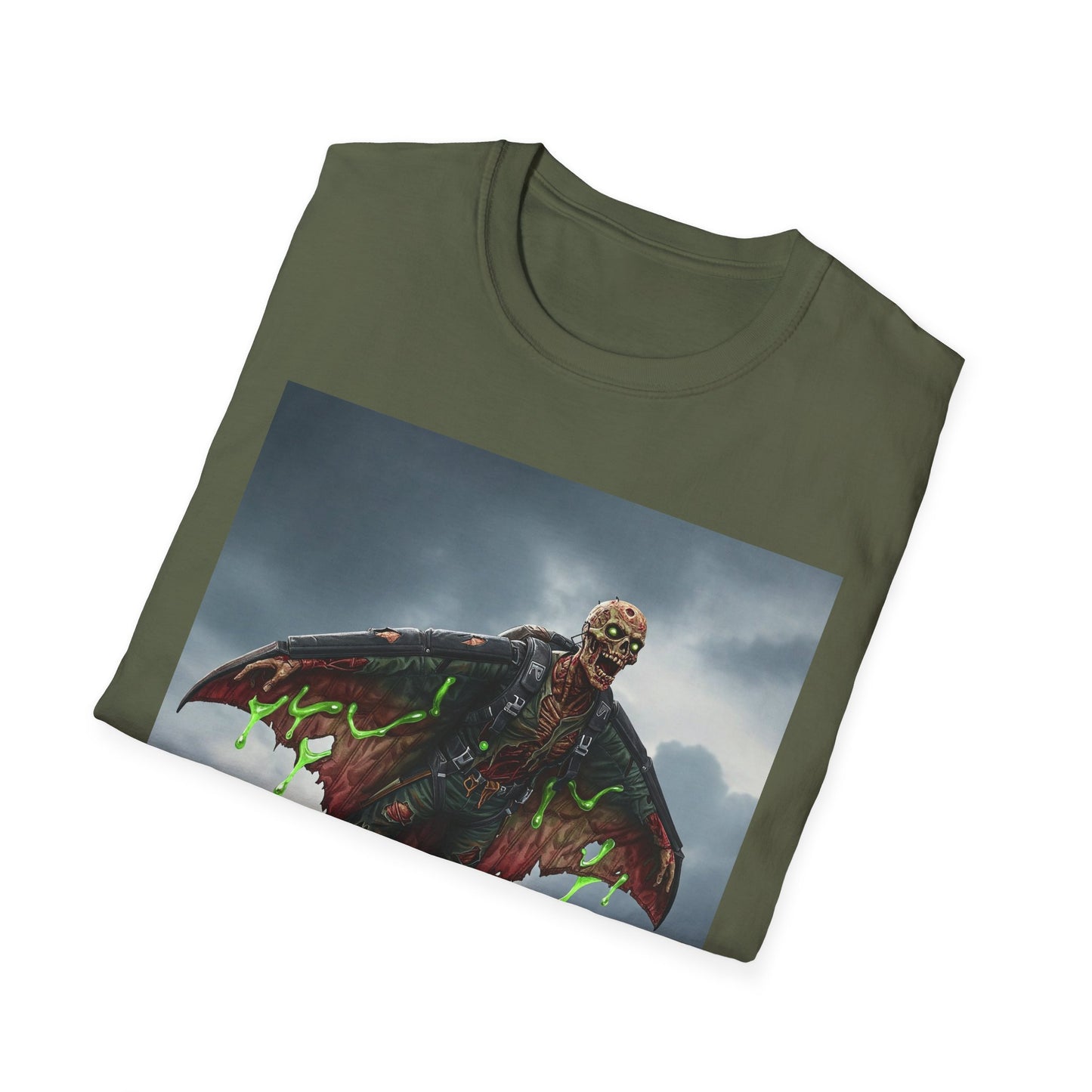 Apocalyptic Portrait Tee, bold, decaying zombie graphic