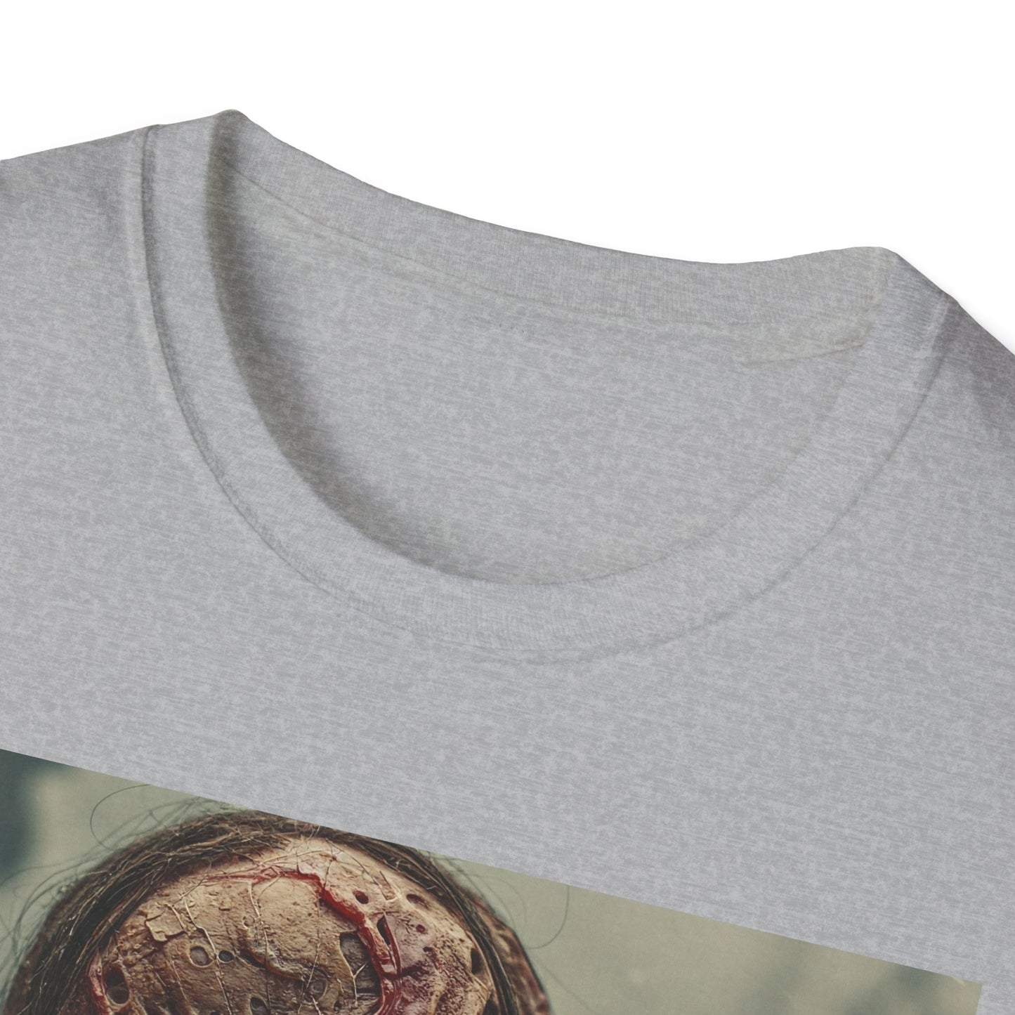 Apocalyptic Portrait Tee, bold, decaying zombie graphic