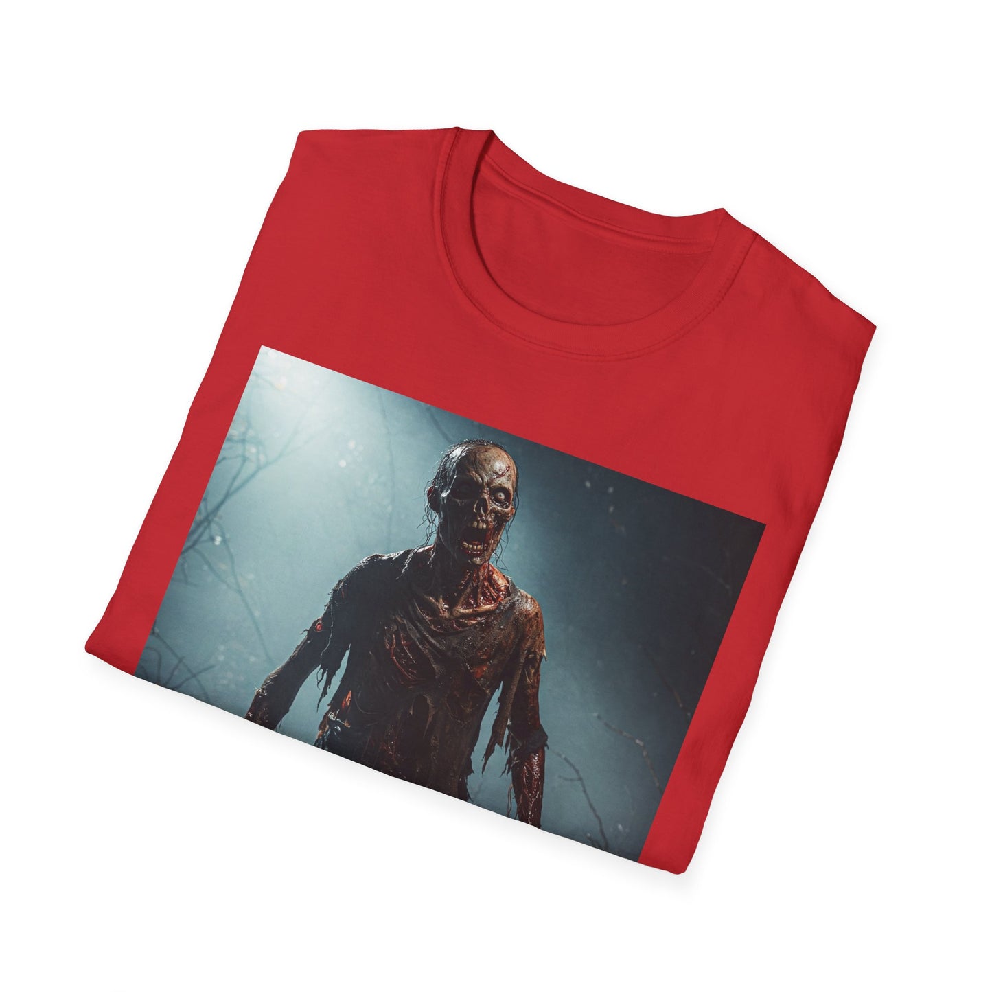 Apocalyptic Portrait Tee, bold, decaying zombie graphic