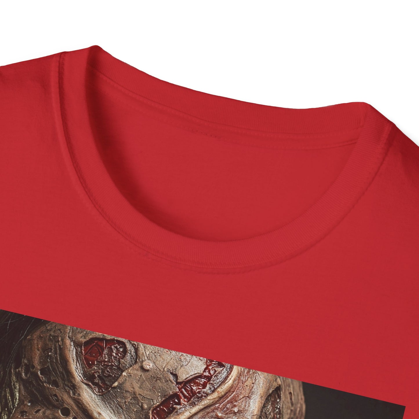 Apocalyptic Portrait Tee, bold, decaying zombie graphic