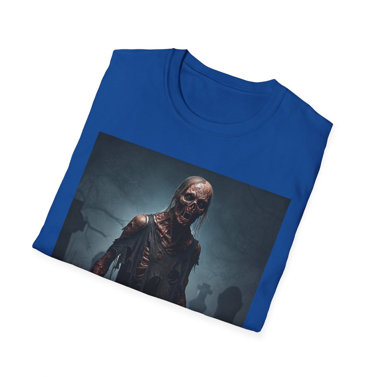 Apocalyptic Portrait Tee, bold, decaying zombie graphic