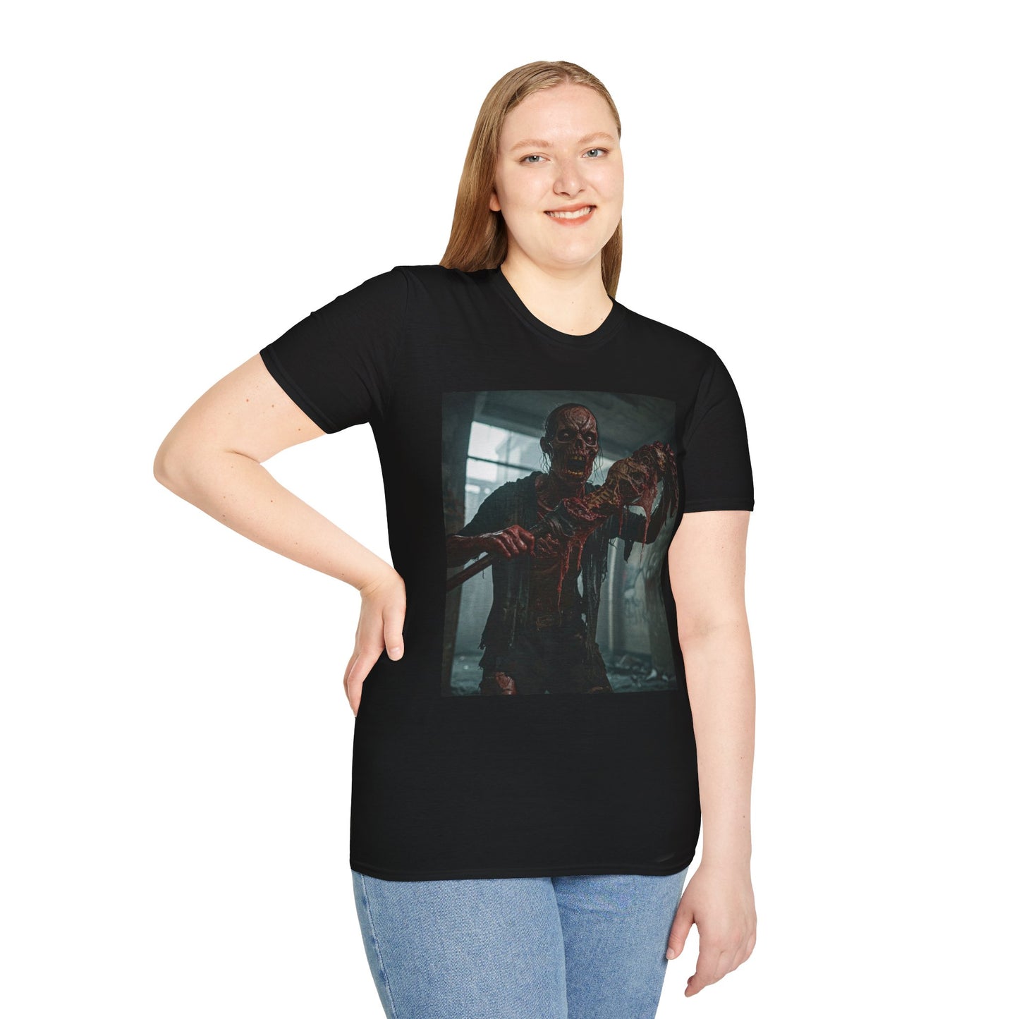 Creepy Zombie Graphic Unisex T-Shirt - Perfect for Halloween & Horror Fans