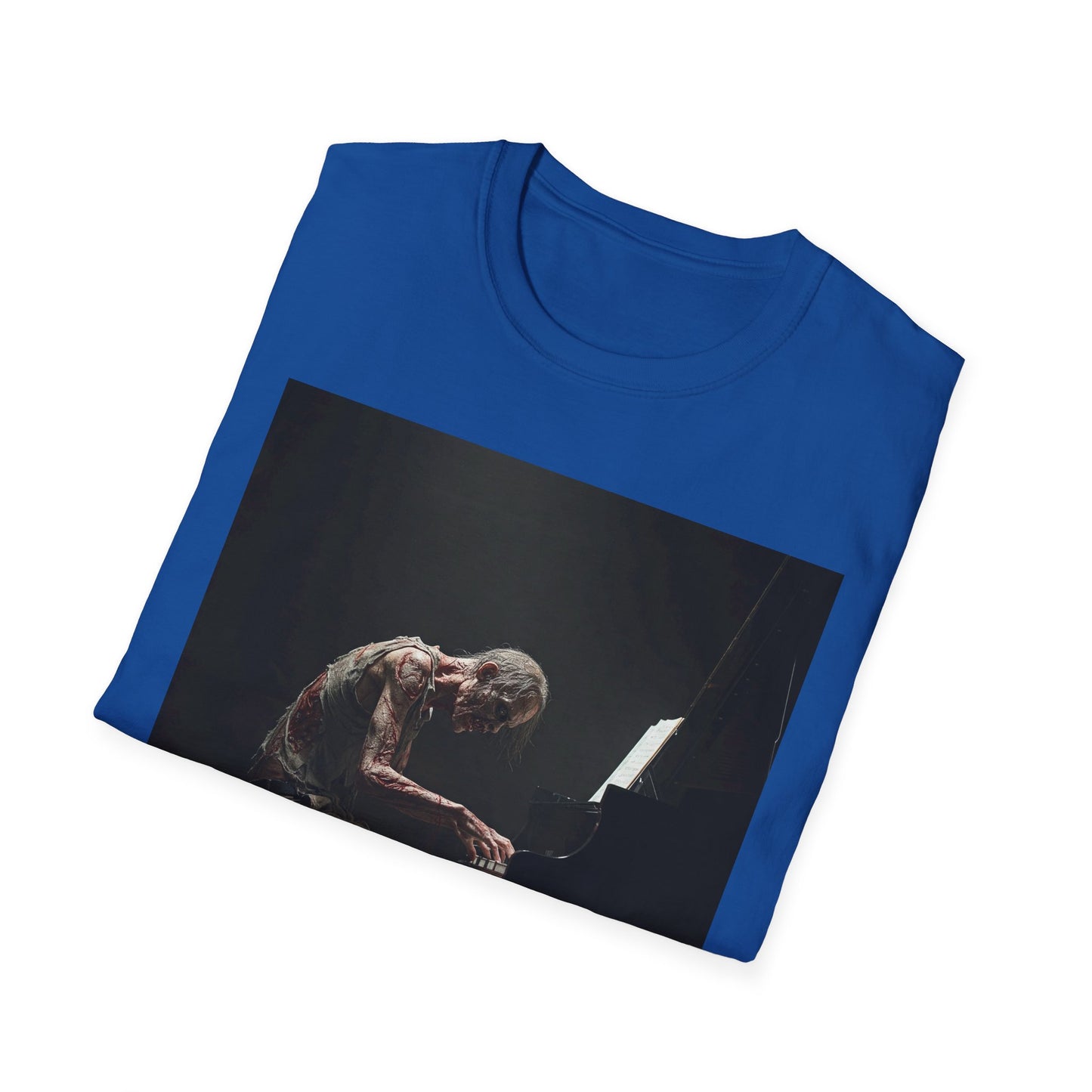 Soulful Pianist Unisex Softstyle T-Shirt - Perfect for Music Lovers