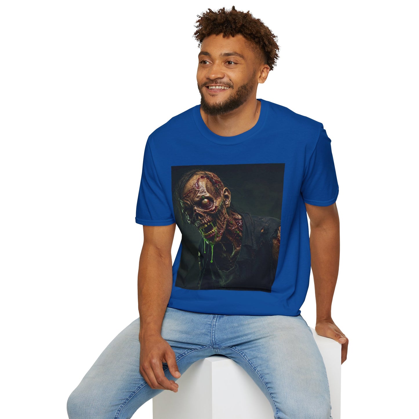 Unisex Softstyle Horror Zombie T-Shirt - Perfect for Halloween and Horror Fans