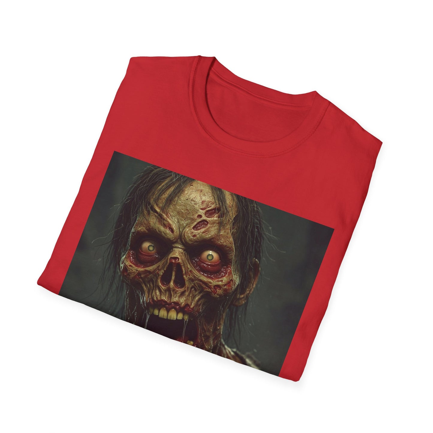 Apocalyptic Portrait Tee, bold, decaying zombie graphic