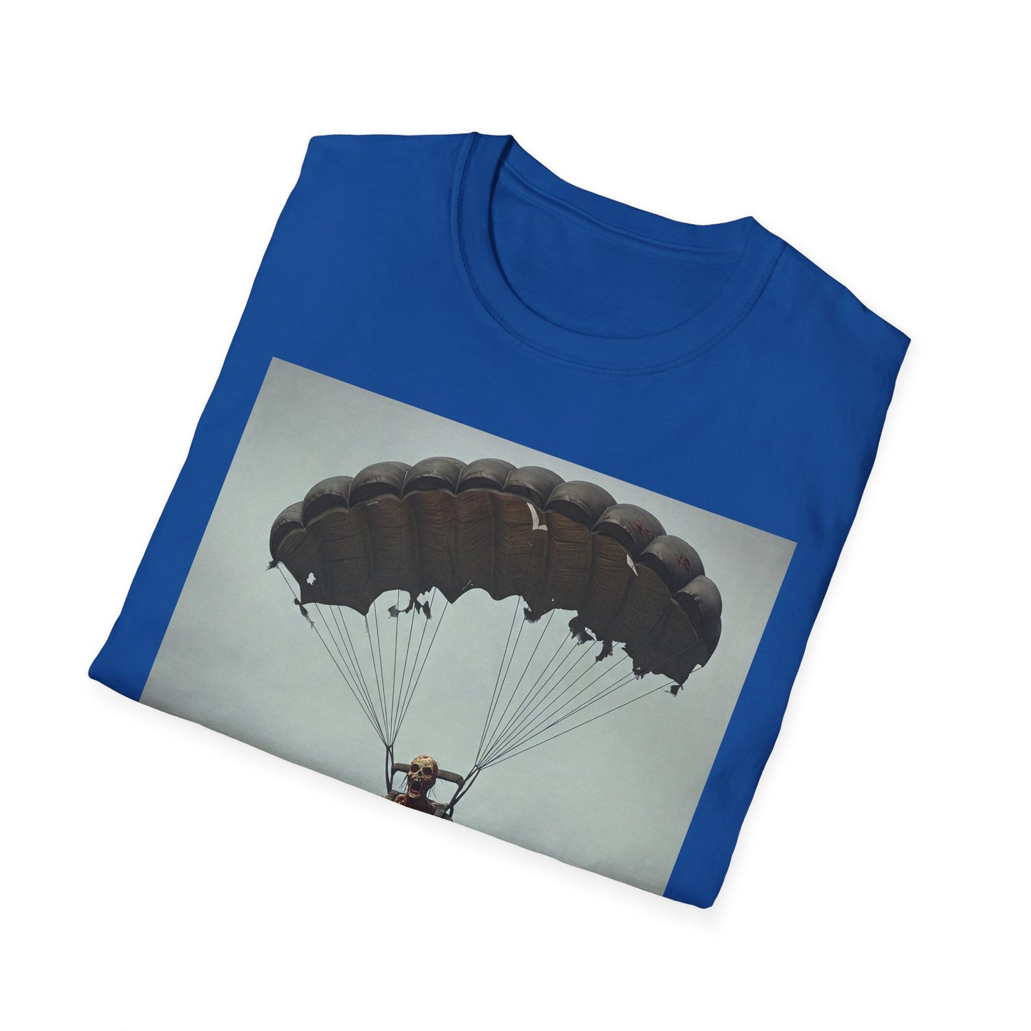 Adventure Awaits Parachuting Hero Unisex Softstyle T-Shirt