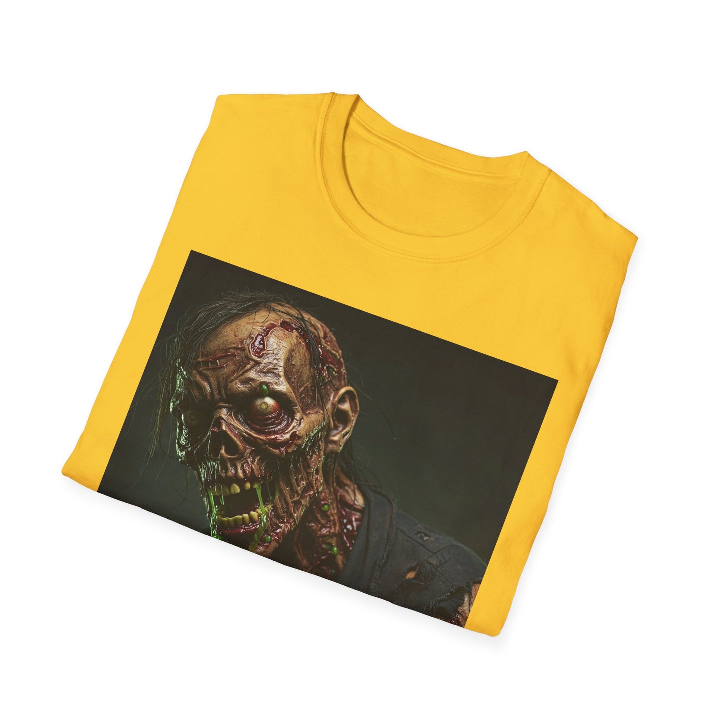 Graphic Zombie Unisex Softstyle T-Shirt - Perfect for Horror Fans and Halloween