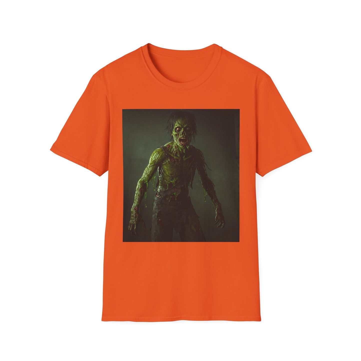 Apocalyptic Portrait Tee, bold, decaying zombie graphic