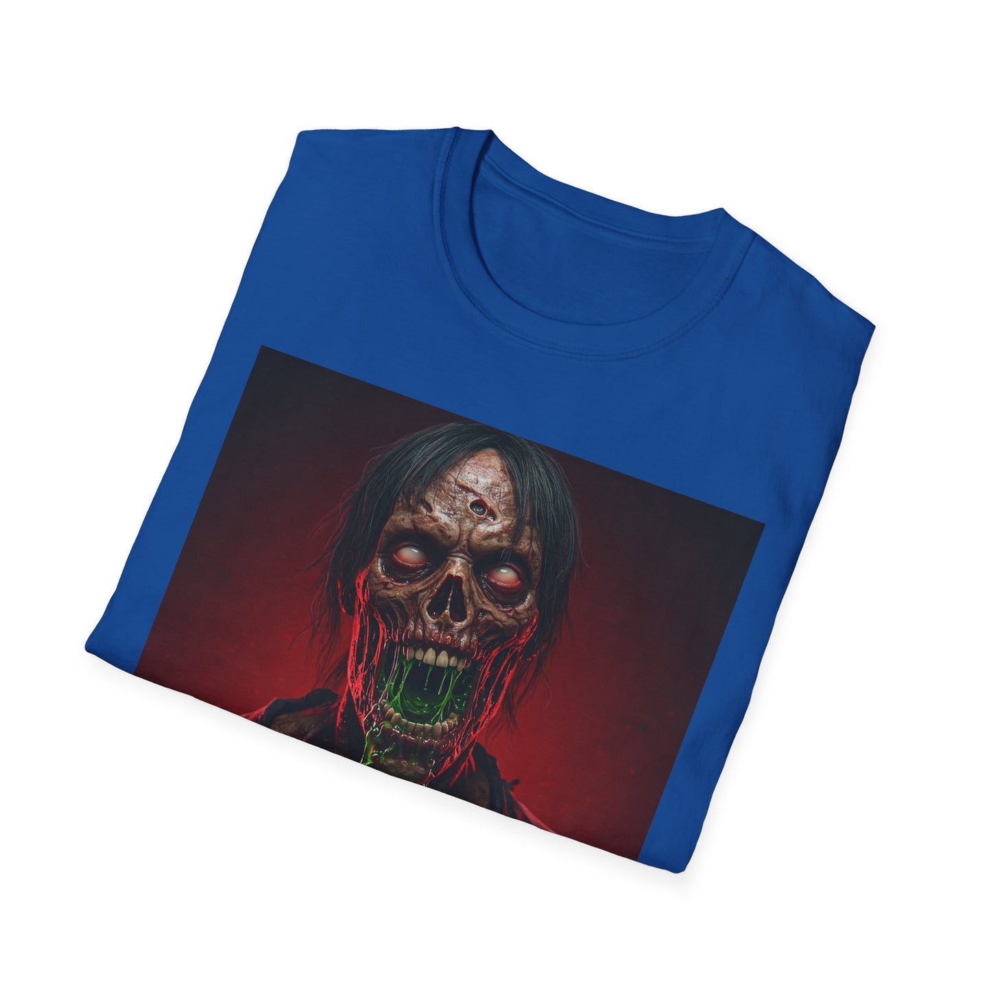 Apocalyptic Portrait Tee, bold, decaying zombie graphic