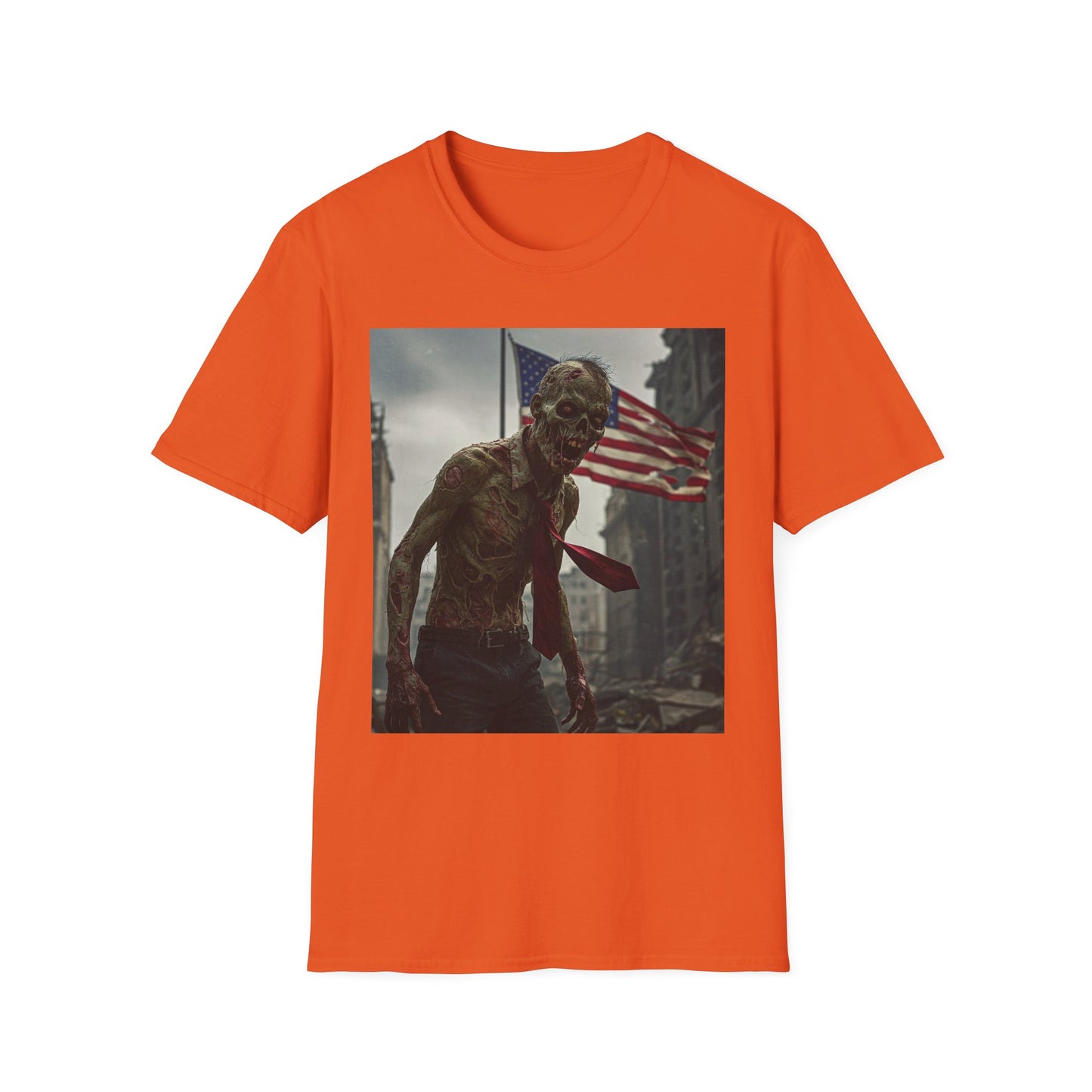 Zombie Apocalypse Unisex Softstyle T-Shirt - Perfect for Halloween & Horror Fans