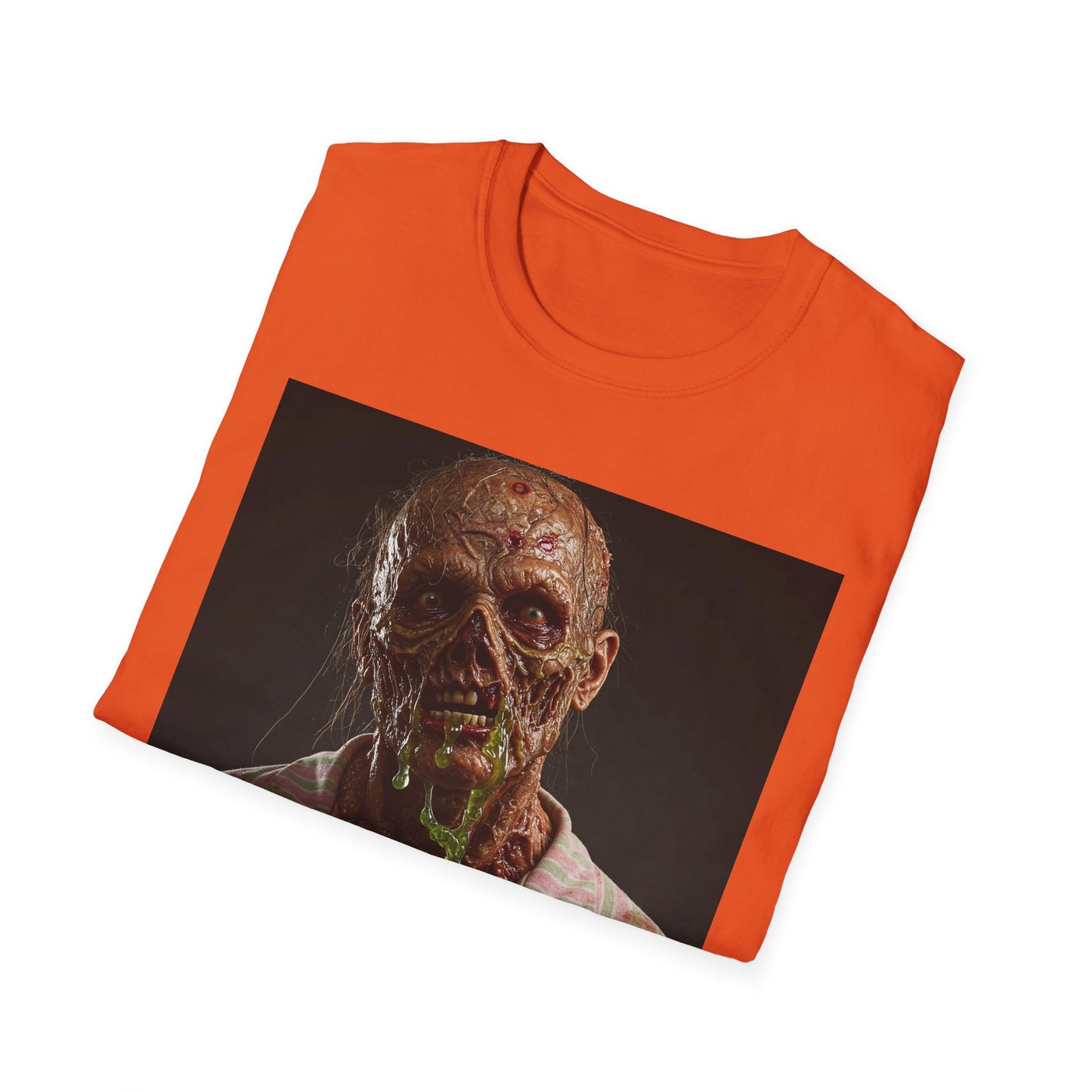 Horror-Inspired Unisex Softstyle T-Shirt - Zombie Graphic Tee