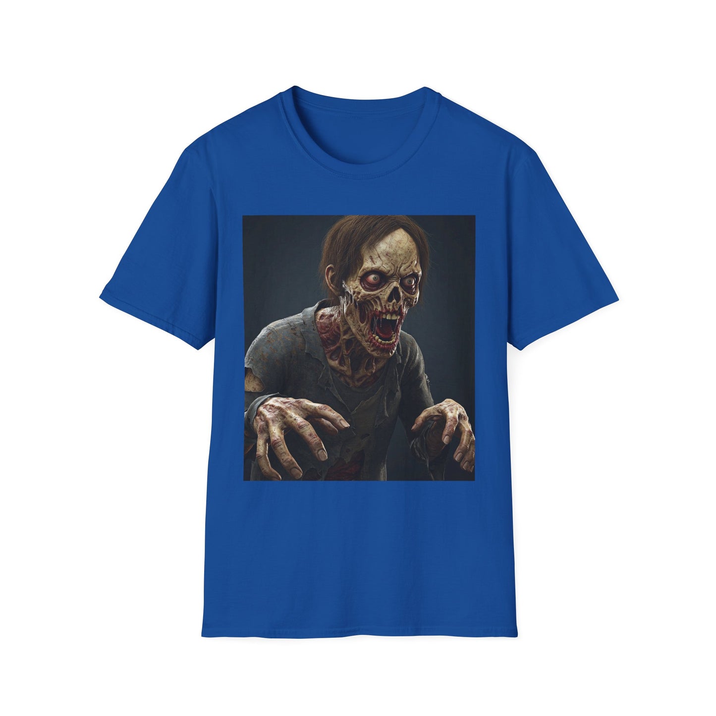 Apocalyptic Portrait Tee, bold, decaying zombie graphic