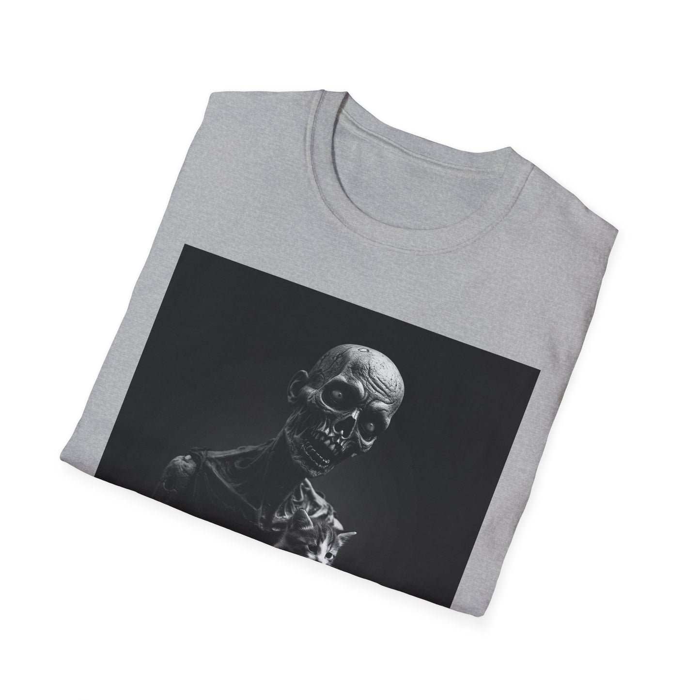 Apocalyptic Portrait Tee, bold, decaying zombie graphic