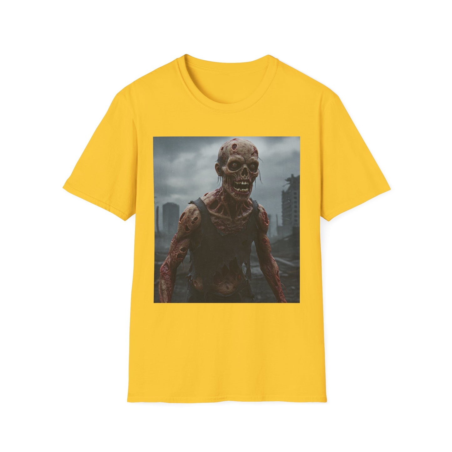 Zombie Apocalypse Apocalyptic Portrait Tee: A Vision of Decay