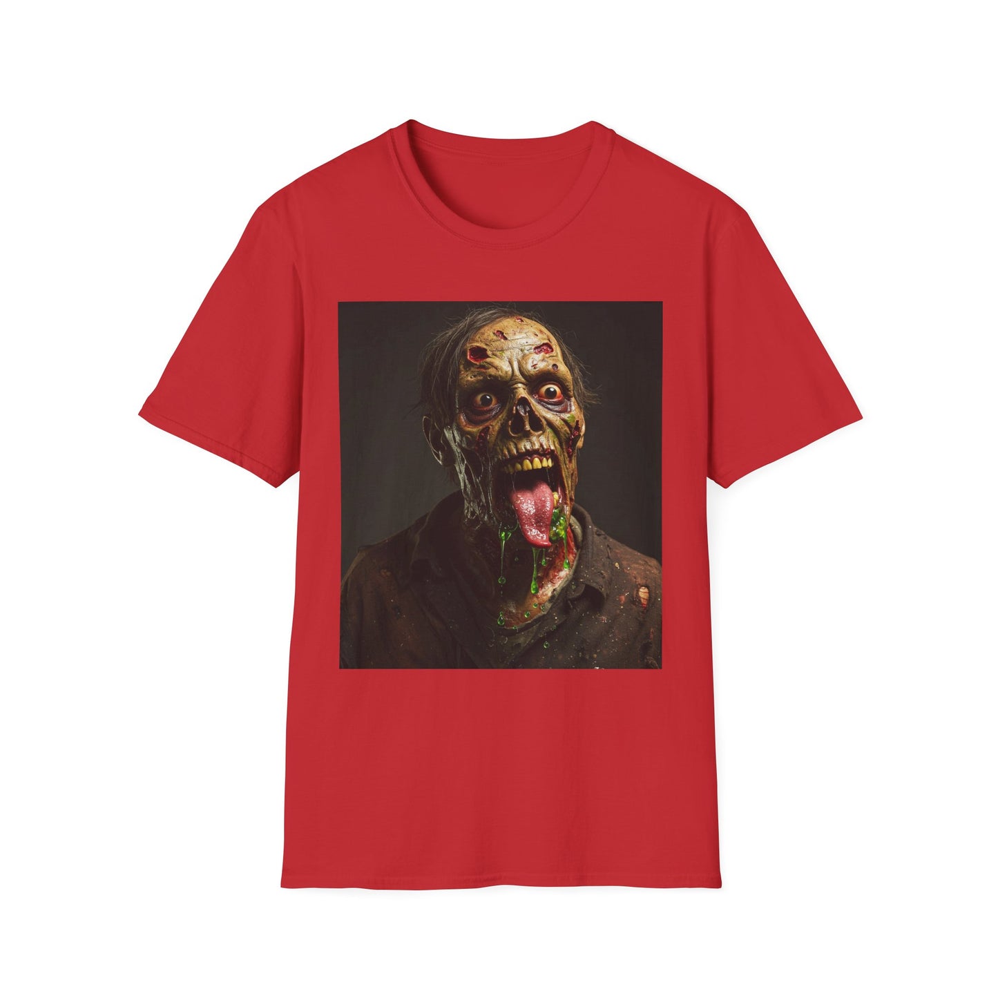 Apocalyptic Portrait Tee, bold, decaying zombie graphic