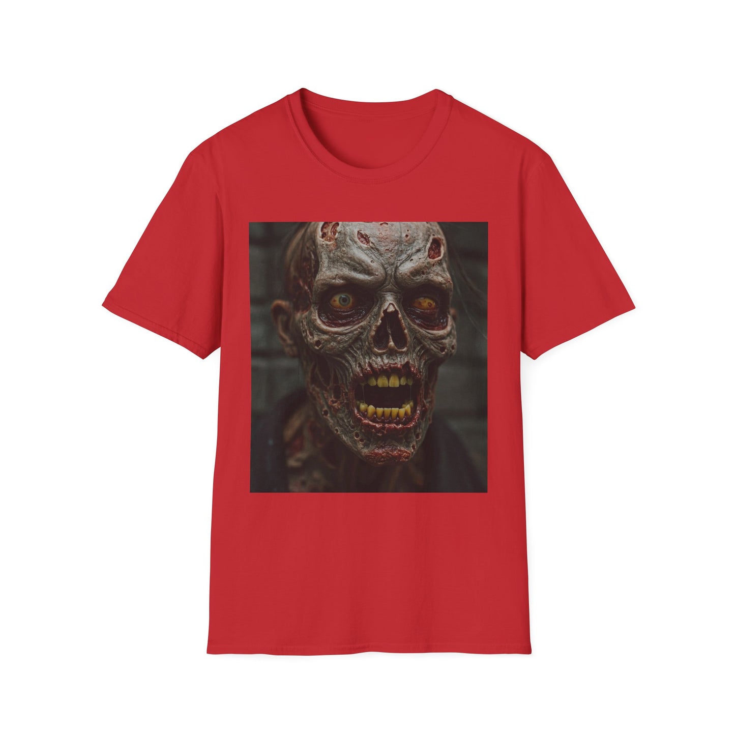 Apocalyptic Portrait Tee, bold, decaying zombie graphic