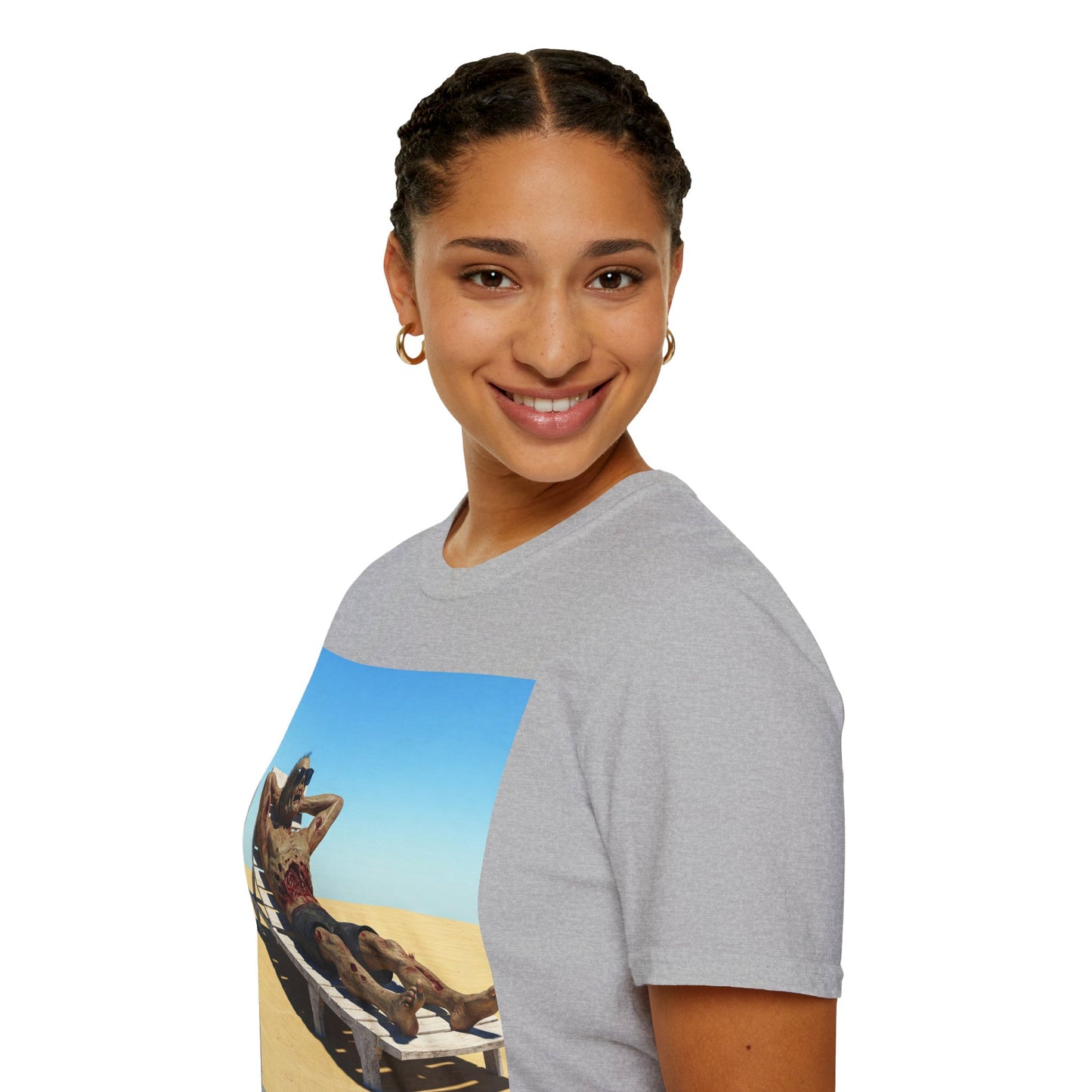 Relaxed Vibes Unisex Softstyle T-Shirt - Beach Chill Design