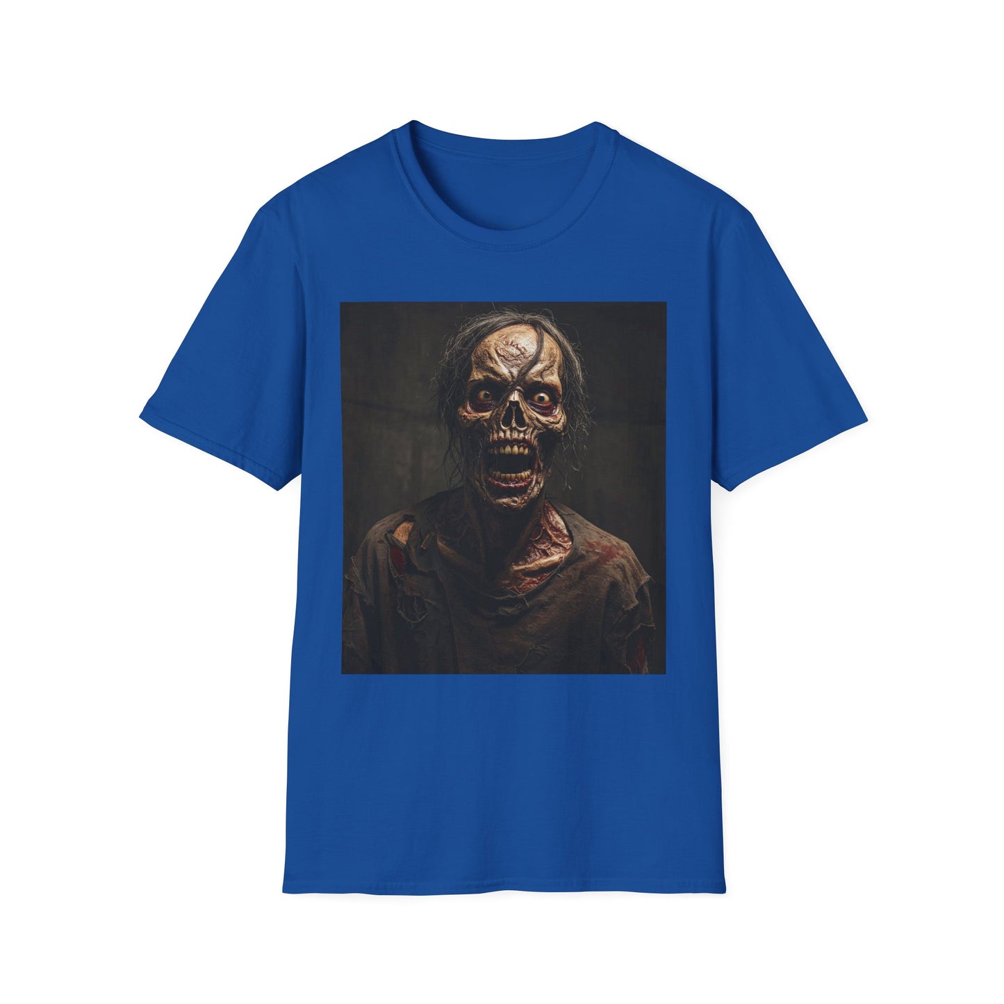 Apocalyptic Portrait Tee, bold, decaying zombie graphic