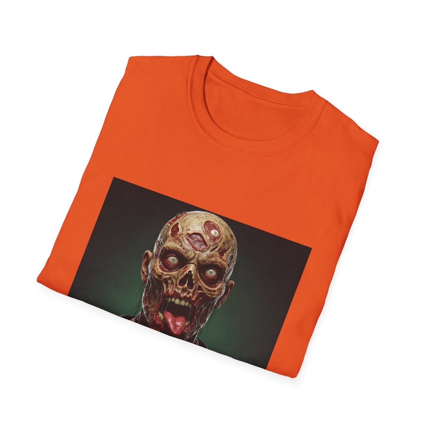 Apocalyptic Portrait Tee, bold, decaying zombie graphic