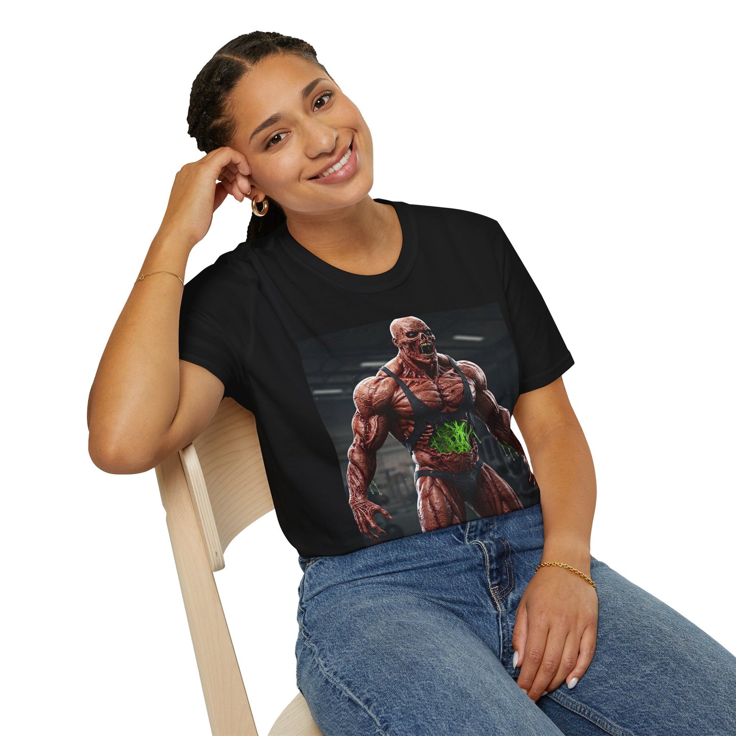 Muscle Graphic Unisex Softstyle T-Shirt - Ideal for Gym Lovers