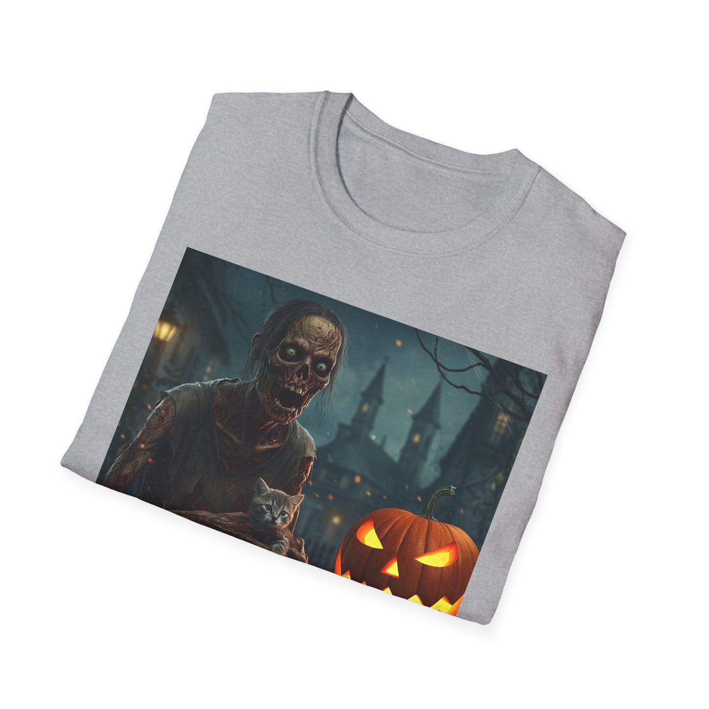 Apocalyptic Portrait Tee, bold, decaying zombie graphic