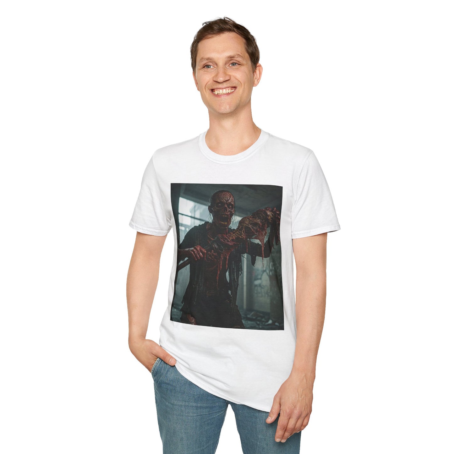 Creepy Zombie Graphic Unisex T-Shirt - Perfect for Halloween & Horror Fans