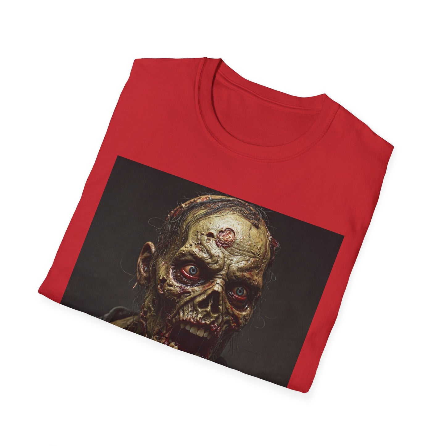 Apocalyptic Portrait Tee, bold, decaying zombie graphic