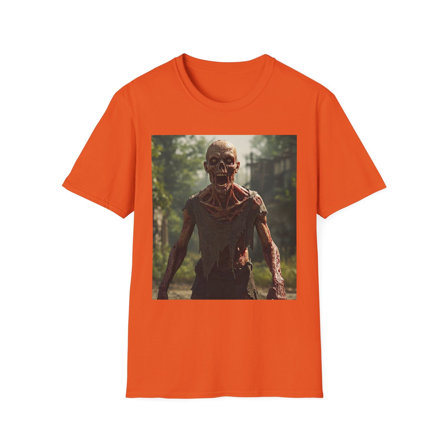 Zombie Graphic Unisex Softstyle T-Shirt - Casual Horror Apparel