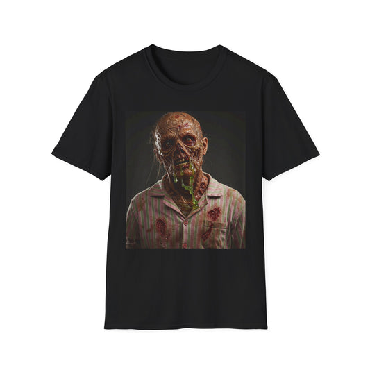 Horror-Inspired Unisex Softstyle T-Shirt - Zombie Graphic Tee