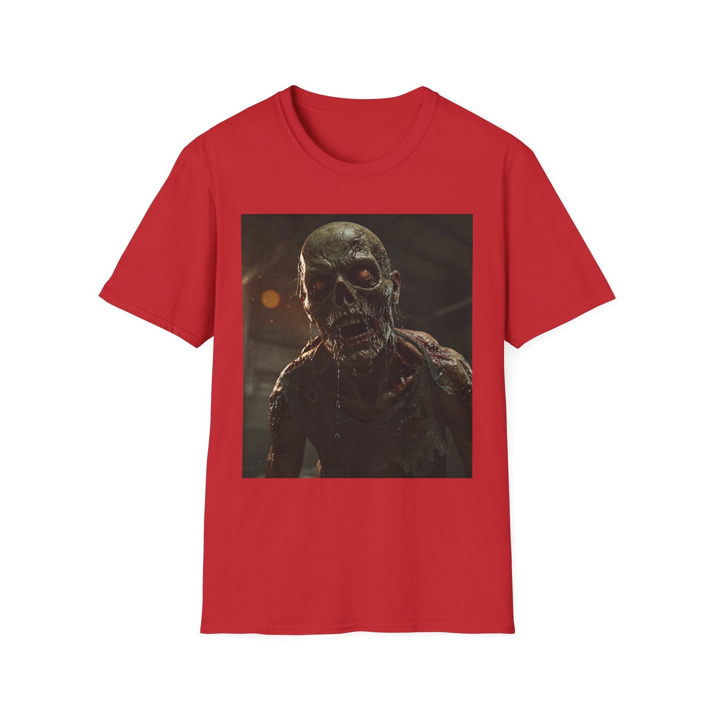 Unisex Zombie Graphic Softstyle T-Shirt | Perfect for Halloween & Horror Fans