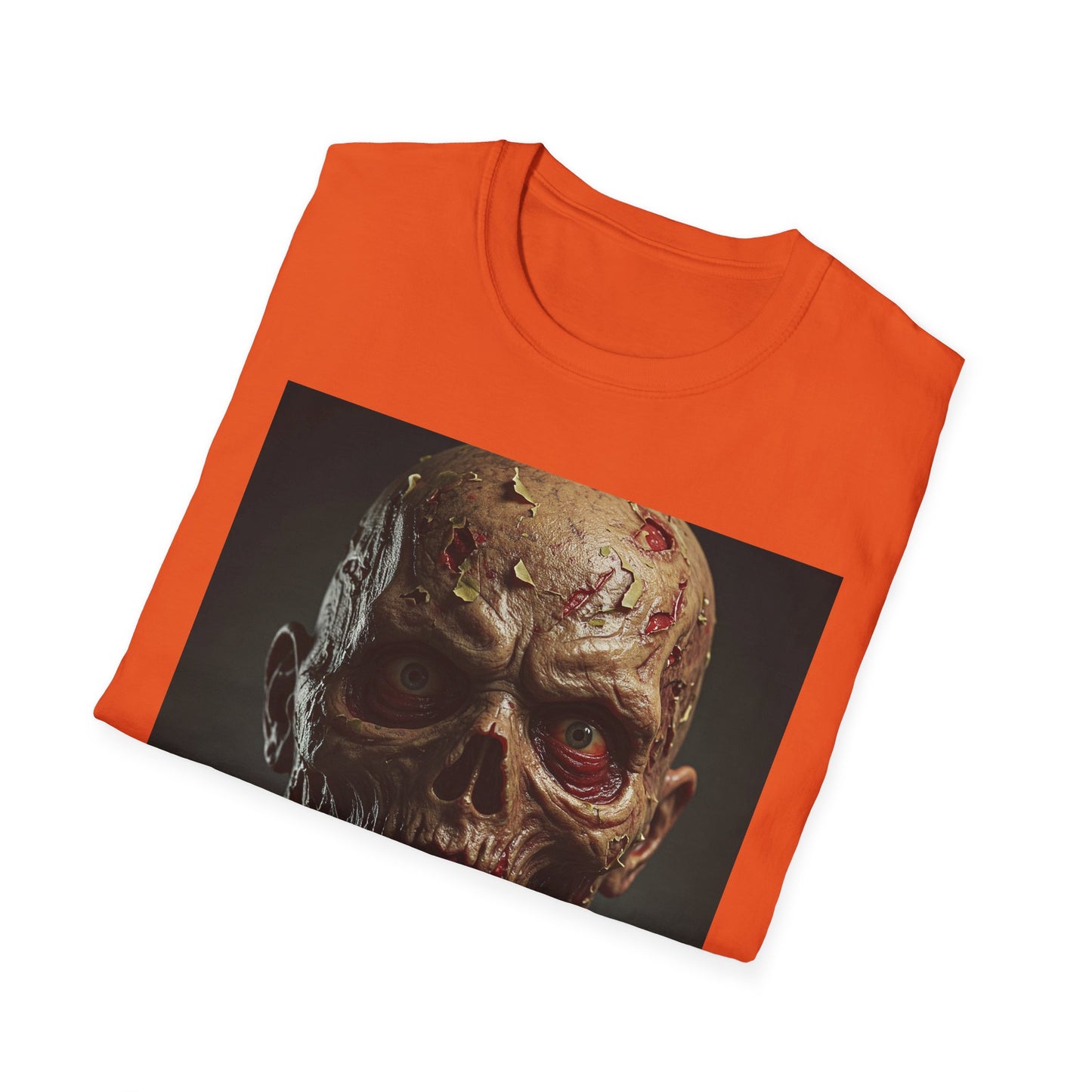 Apocalyptic Portrait Tee, bold, decaying zombie graphic