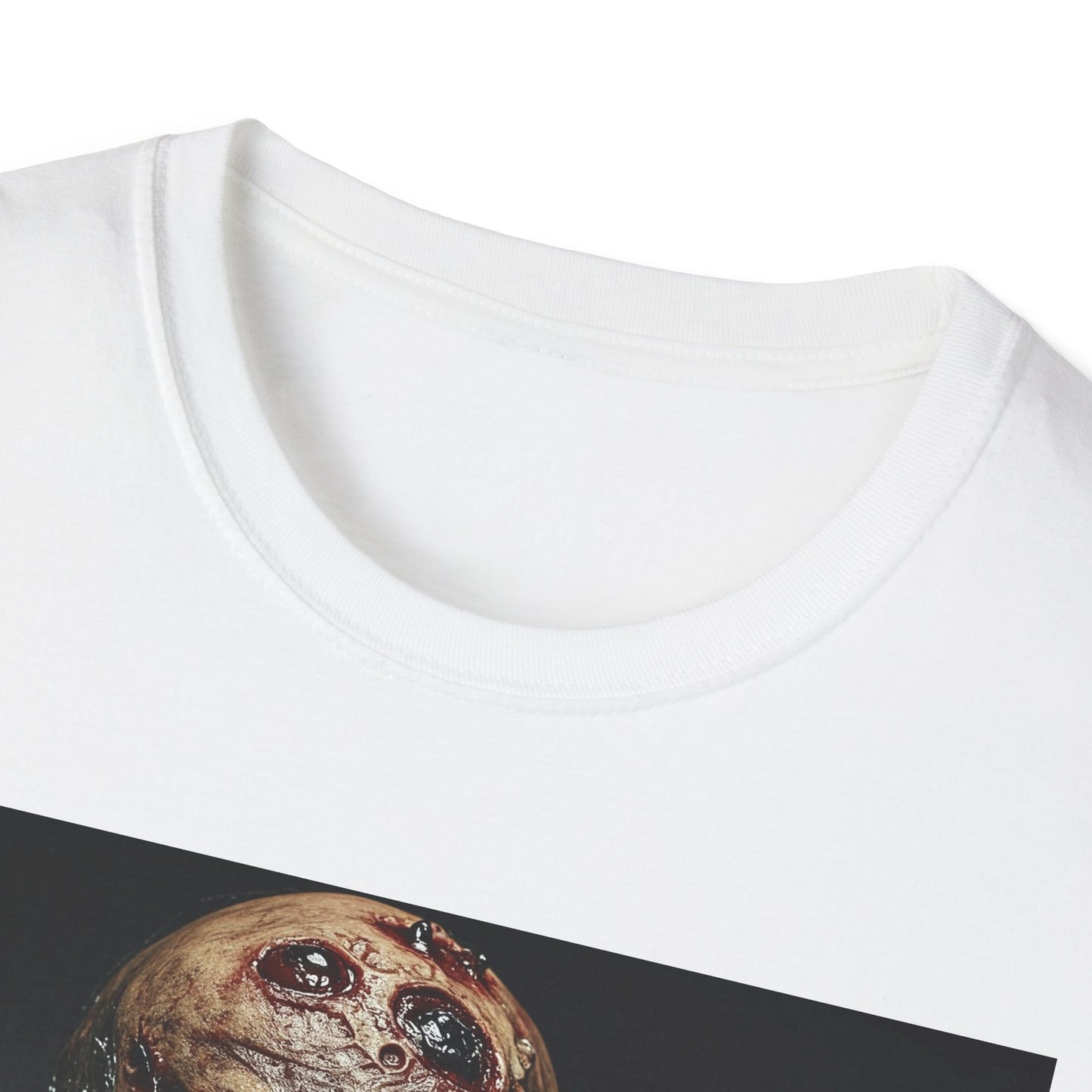 Apocalyptic Portrait Tee, bold, decaying zombie graphic