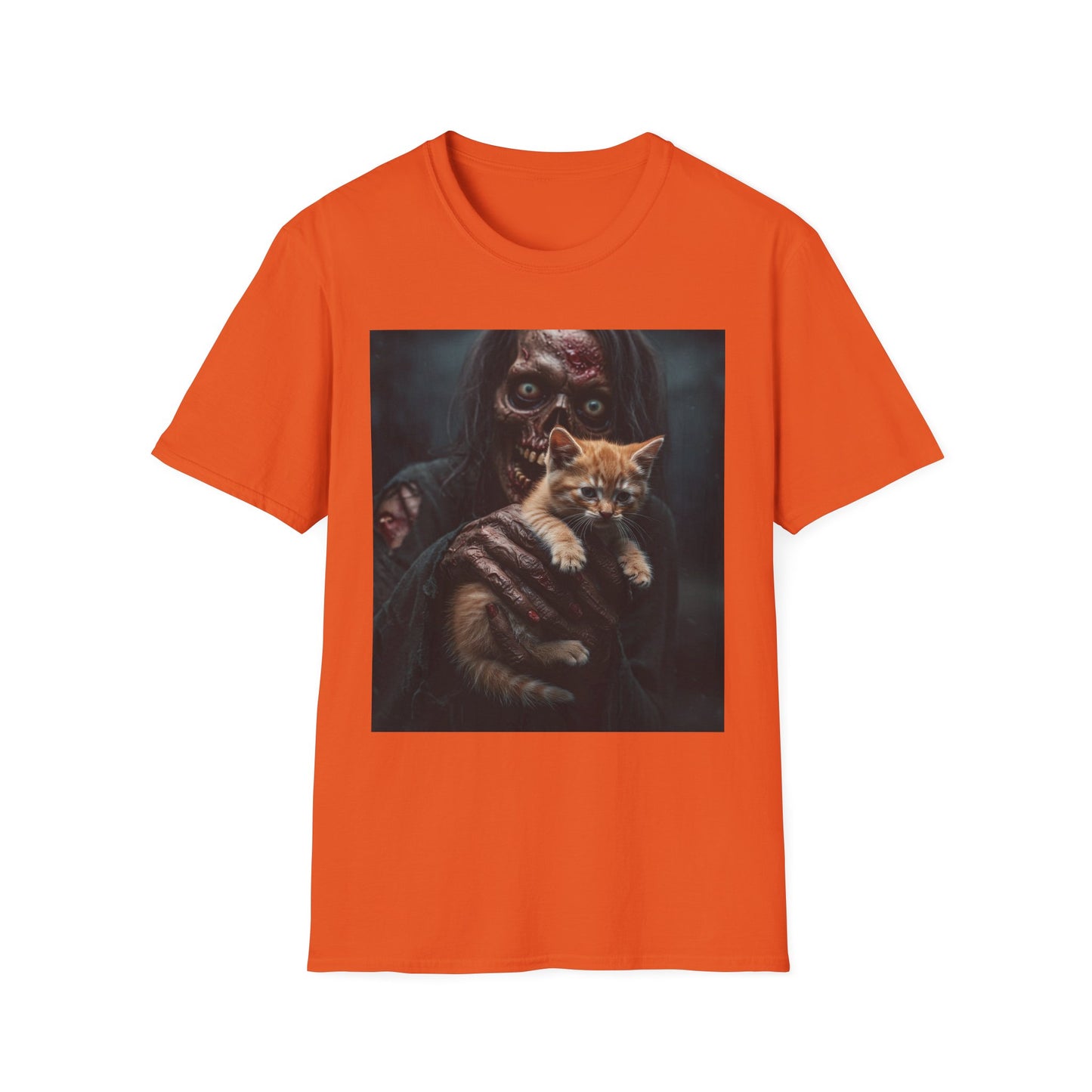 Apocalyptic Portrait Tee, bold, decaying zombie graphic