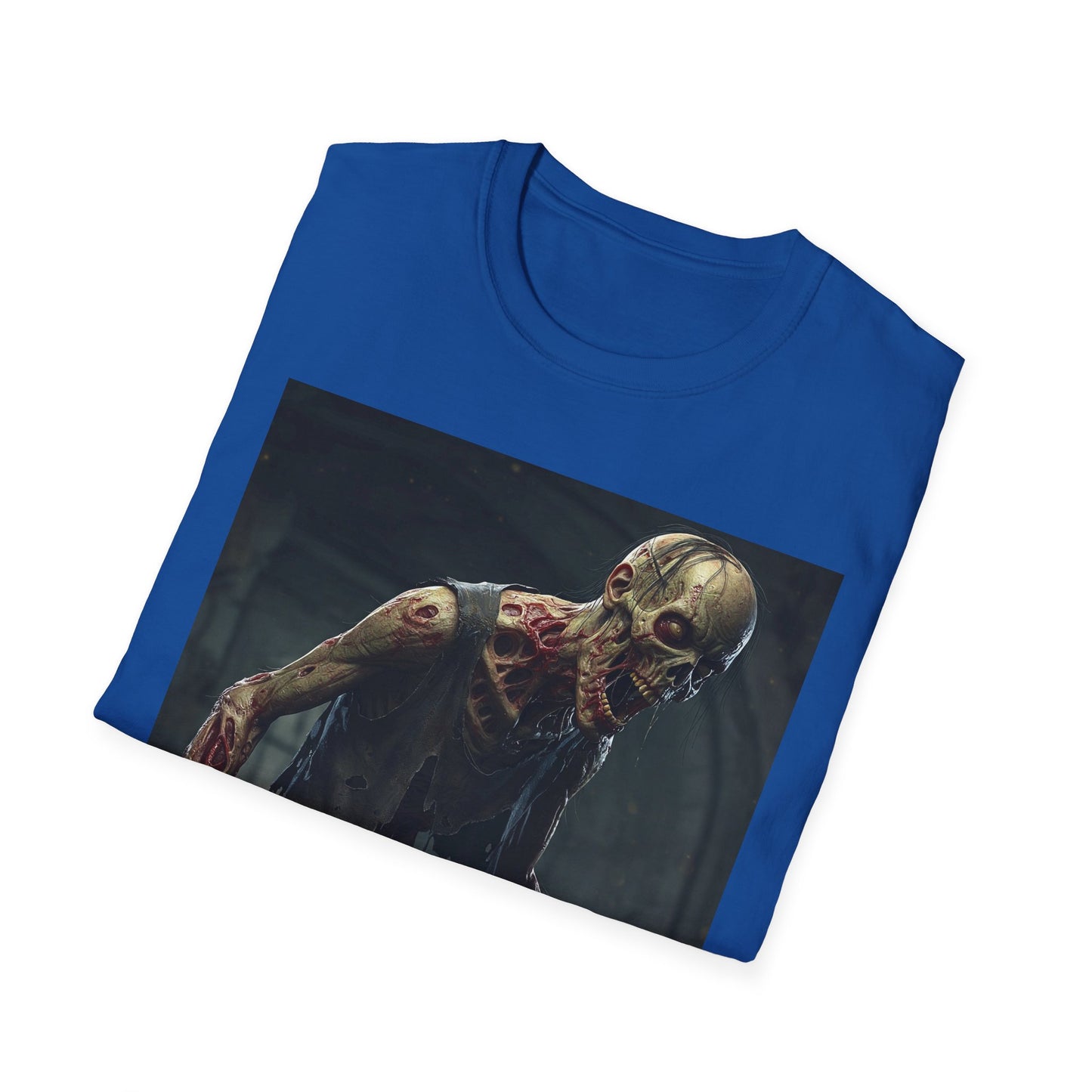 Apocalyptic Portrait Tee, bold, decaying zombie graphic