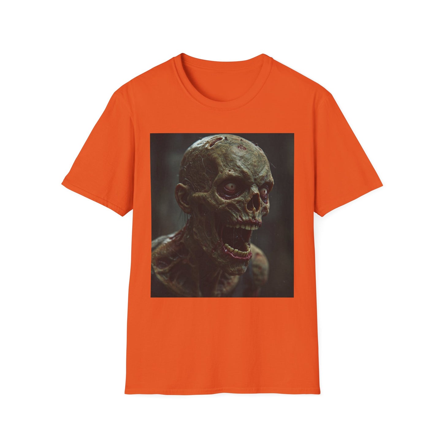 Apocalyptic Portrait Tee, bold, decaying zombie graphic