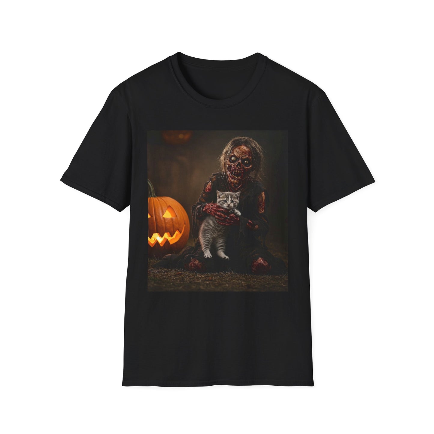 Apocalyptic Portrait Tee, bold, decaying zombie graphic