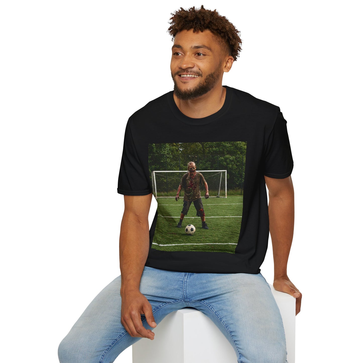 Soccer Themed Unisex Softstyle T-Shirt - Perfect for Sports Lovers